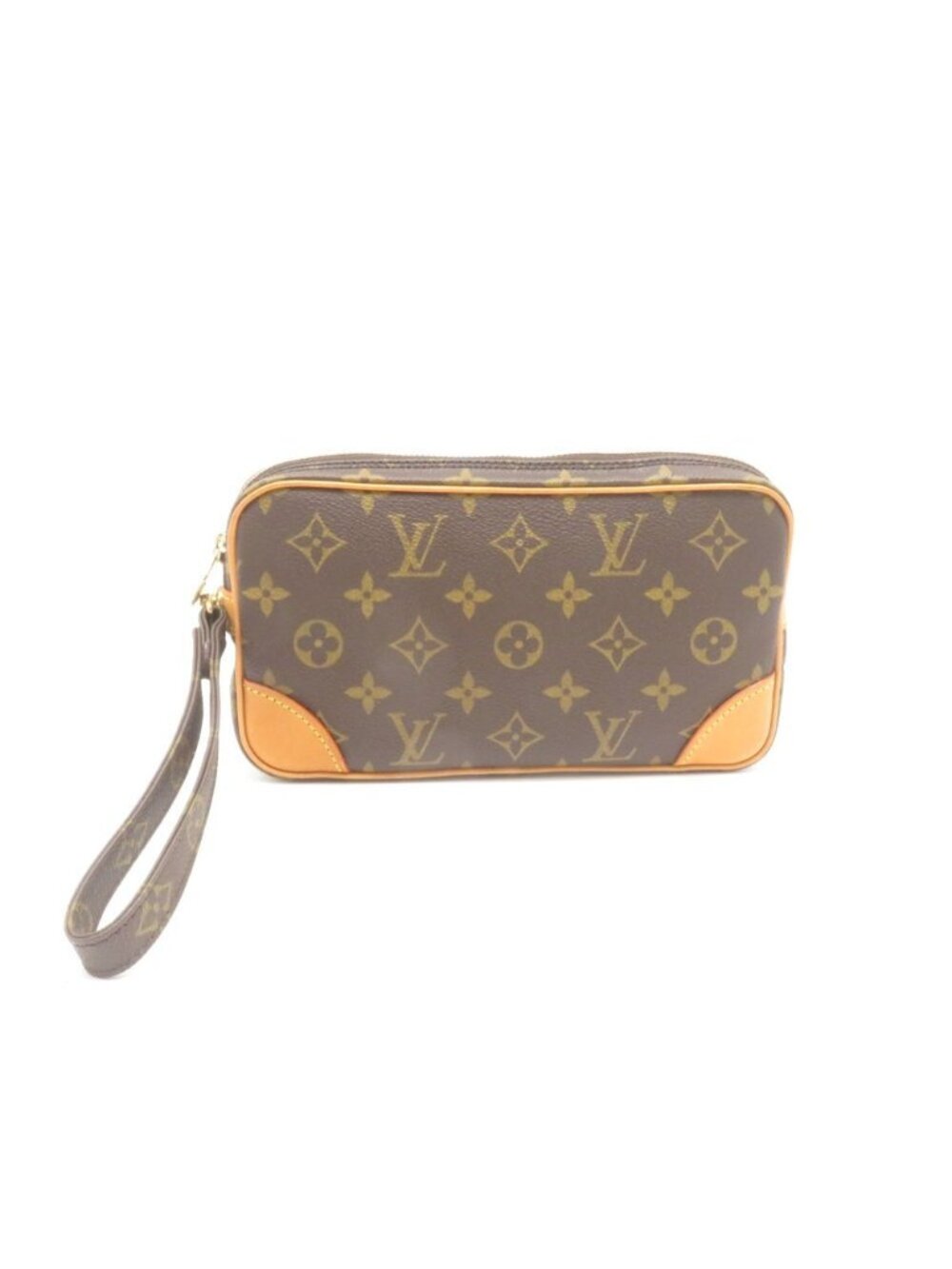Louis Vuitton Marly Dragonne PM Monogram Handbag Canvas Brown